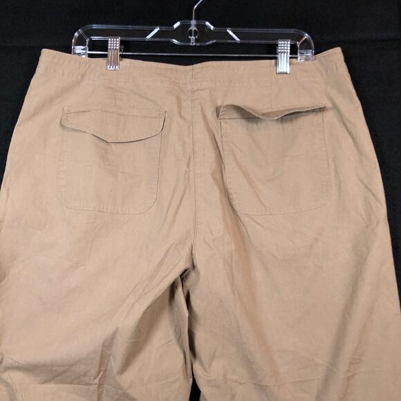 Talbots Womens Pants Brown High Rise Petite Wide Straight Leg Stretch 14P - Picture 11 of 12